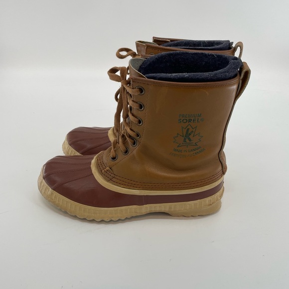 Sorel Premium Women’s Size US 10 Brown Lace Up Waterproof Snow Boots - Picture 3 of 9